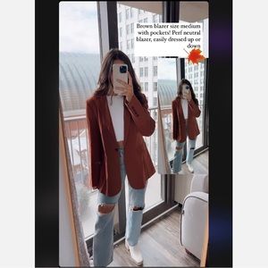 Rusty brown blazer